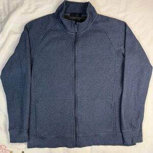 Bench Blue Fleece Sweatshirt Activewear Jacket Cotton Blend Men’s Size Large